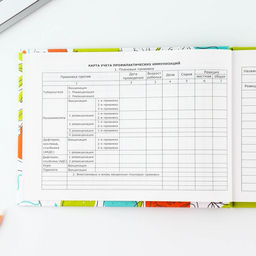 Медицинская карта в твердой обложке Форма №112/у Медведи, 80 л - Artfox фото 8