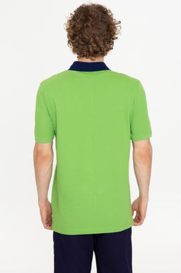 Erkek Elma Ye_ili Polo Yaka Ti__rt