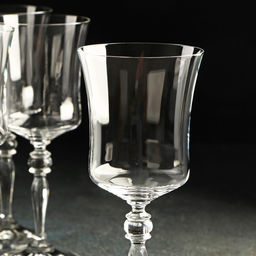 Набор бокалов для вина из хрустального стекла «Грация», 300 мл, 6 шт.