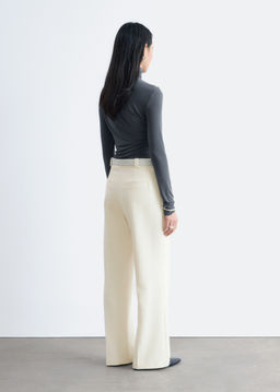 Pantalones rectos con pliegues marcados - H&m фото 10