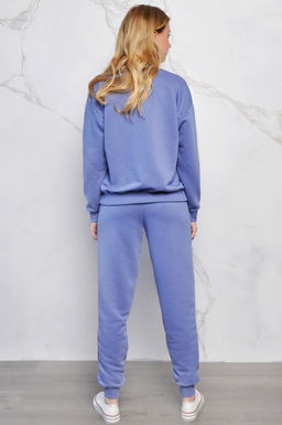 Арт. 2519 Костюм с брюками женский 44-52 (5 шт) Цвет:верх-сирень, темно-синий, шекер, низ-сирень - Калинка фото 12