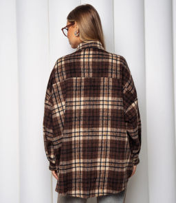 Рубашка #КТ25552, коричневый - Dommod фото 3