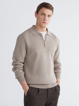 Polo Yaka Erkek Triko Kazak