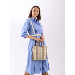 Сумка женская без застёжки, серая