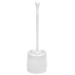 Neco Ерш унитазный пластмассовый 33,5см, с подставкой д11см h9,2см, белый (Китай)