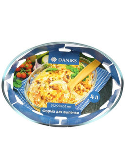 Форма для запекания стекло 4л овальная HSAP40LT (361438) /Daniks/  фото 9