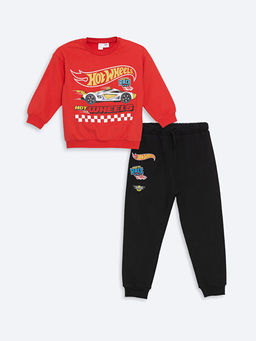 Hot Wheels Bask?l? Sweatshirt ve E?ofman Alt 2li