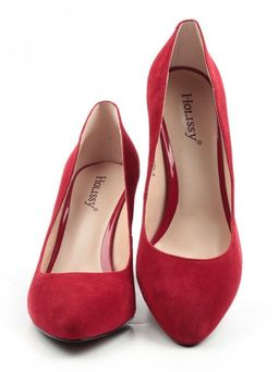 F-028 RED Туфли женские (натуральная замша) - Фабричный китай фото 14