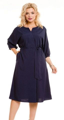 Платье 783 темно-синий