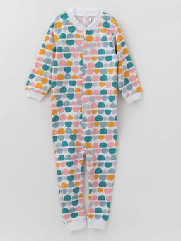 Комбинезон хлопковый без следа, цвет/камни - Lesi kids фото 3