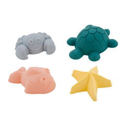 Набор песочный Play with Me Busy Animals (ведерко, сито, совочек, грабельки, 4 формочки) арт. LA1155