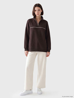 Soft Touch Oversize Kad?n Sweatshirt Tunik - Waikiki фото 2