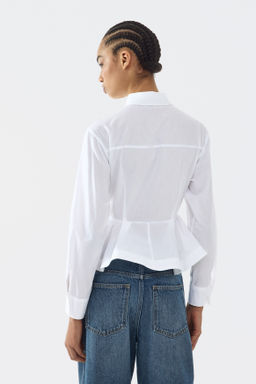 Poplin peplum shirt - H&m фото 6