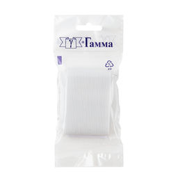 Лента эластичная 50 мм 0050 Б ФАСОВКА 5 х 1 м вязаная белый