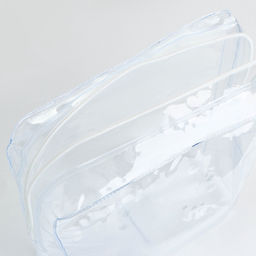 Цена за 2 шт. Косметичка на молнии для бассейна, прозрачная