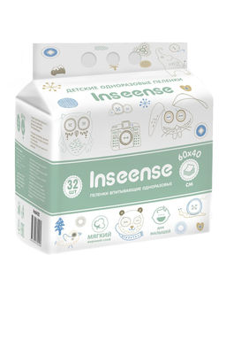 Пеленки одноразовые Inseense 60х40 (32 шт)