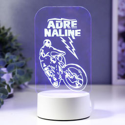 Светильник 3D RISALUX Вело, LED-ночник, RGB, от сети, 9.5?10?19.5 см  фото 3