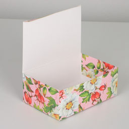 Коробка сборная Цветы, 18 12 8 см - Дарите счастье фото 2