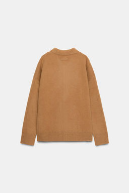 95% WOOL OVERSIZE CARDIGAN - Zara фото 6