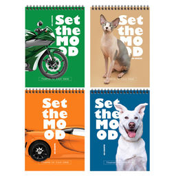 Блокнот А5 60л. на гребне "Создай настроение" ("BG", Б5гр60 12151)