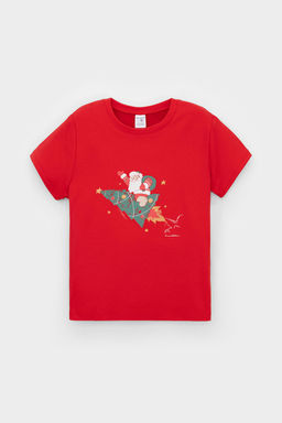 Crockid _ К 1554/насыщенно-красный,клетка пижама д/дет яс  фото 2