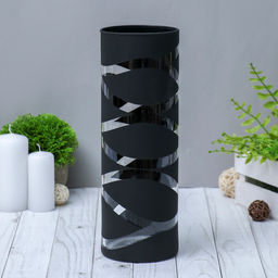 Ваза «Вернисаж», 2.2 л, h=30 см, стекло, чёрная