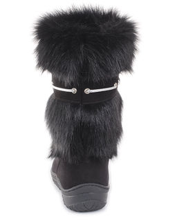 Унты женские на литой подошве., Черные.