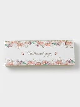 Подставка под ложку Доляна «Цветы», 22.3×7.1×2.7 см, доломит, белая