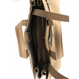 Сумка женская натуральная кожа GU 2066-77708, 1отд, бежевый SALE 265037 - Adelia фото 8