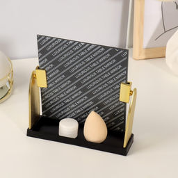 Зеркало настольное, зеркальная поверхность 15 17,5 см, цвет золотистый - Queen fair фото 4