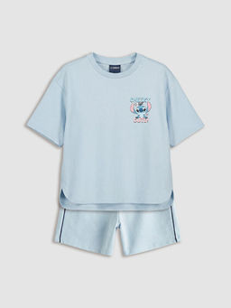 Комплект футболка и шорты Stitch для девочек