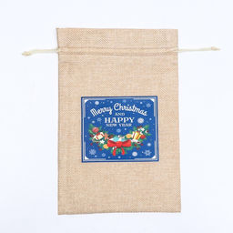 Цена за 5 шт. Мешок подарочный с термонаклейкой, 16 х 24 см - UPAK LAND фото 2