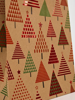 Набор подарочных пакетов «Новогодний», 3 шт, тиснение, 25 × 4 × 30.5 см, 30 × 40 × 11.5 см, 18 × 23 × 10 см