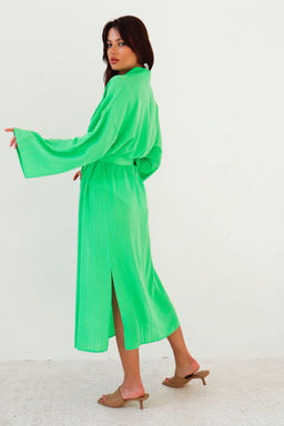 9431 Кимоно длинное салатовое - Martichelli фото 10