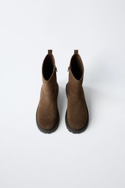 BOTA PIEL / Marr?n - Zara фото 6