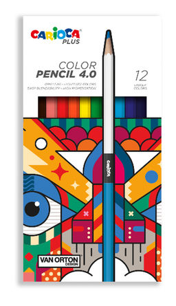 "Carioca Plus" Карандаши цветные заточенный 12 цв. 45201