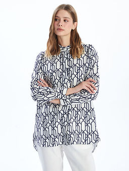 Hakim Yaka Desenli Kad?n G?mlek Tunik