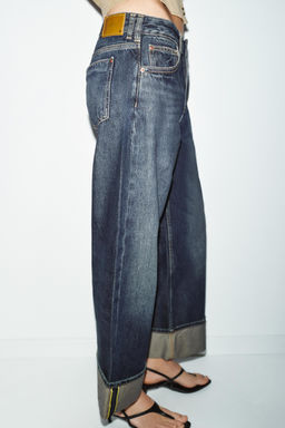 Z1975 RELAXED FIT JEANS WITH TURN-UP HEMS - Zara фото 18