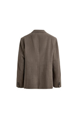 BLAZER TRAJE ESTRUCTURA 100% LANA / Marr?n vigor? - Zara фото 4