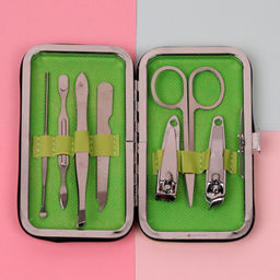 Маникюрный набор 7 предметов / YD-07 /уп 240/ (Зеленый) - Галеонтрейд фото 9