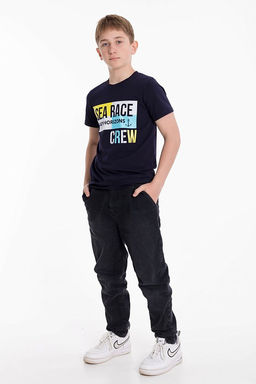 Футболка М224072Па синий