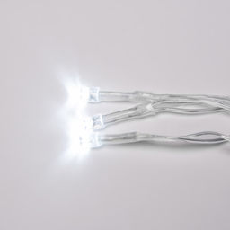 ULD-B2007-100/TTK WHITE IP44 Бахрома светодиодная с эффектом мерцания, 2м. Соединяемая. 100 светодиодов. Белый свет. Провод прозрачный. ТМ Uniel