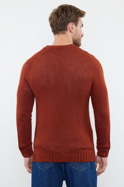 TRENDYOL MAN Kiremit Slim Fit Dar Kesim Bisiklet Yaka Reglan Kol Basic Triko Kazak TMNAW25KZ00000 - Trendyolmilla фото 68