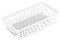 Цена за 10 шт. Корзина для хранения "Велетта", цвет белый, 21*11*5см