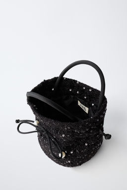 SEQUIN CROSSBODY BAG WITH BOW - Zara фото 4