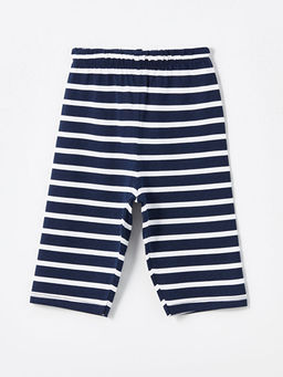 Beli Lastikli ?izgili Erkek Bebek Pijama Alt