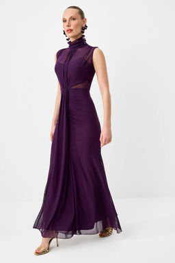 Siyah Orme Tul Astarl? Maxi Abiye & Mezuniyet Elbisesi TPRSS26AE00036 - Trendyolmilla фото 14