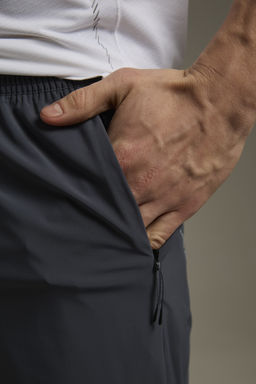 Шорты текстильные Темно-синий ADVANCED RUNNING Woven Shorts - Anta фото 5