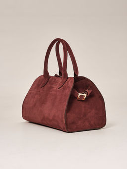 Замшевая сумка Deboro 31092 махагон