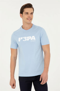 Мужская голубая футболка - U.s. polo assn фото 3